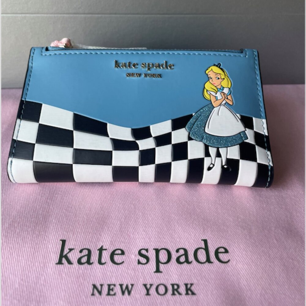 kate spade | 2021 Disney Parks x Alice In Wonderland Small Slim Bifold Wallet